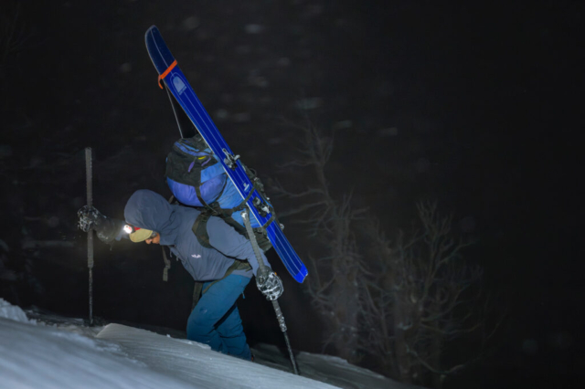 Beckwith partway up the 1,650-foot Mt. Glory leg. He said the event helped him appreciate the Division's tenacity and fortitude. Photo: Chris Anderson