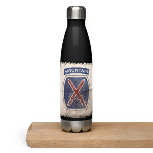 Mountain stainless steel water bottle Christian Beckwith